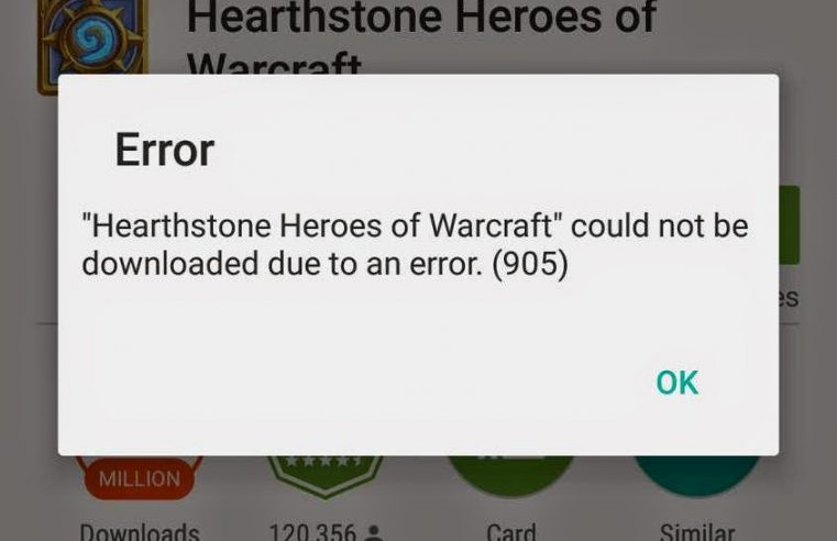 How to Fix Error 905 in Google Play Store Android Lollipop, KitKat, Marshmallow