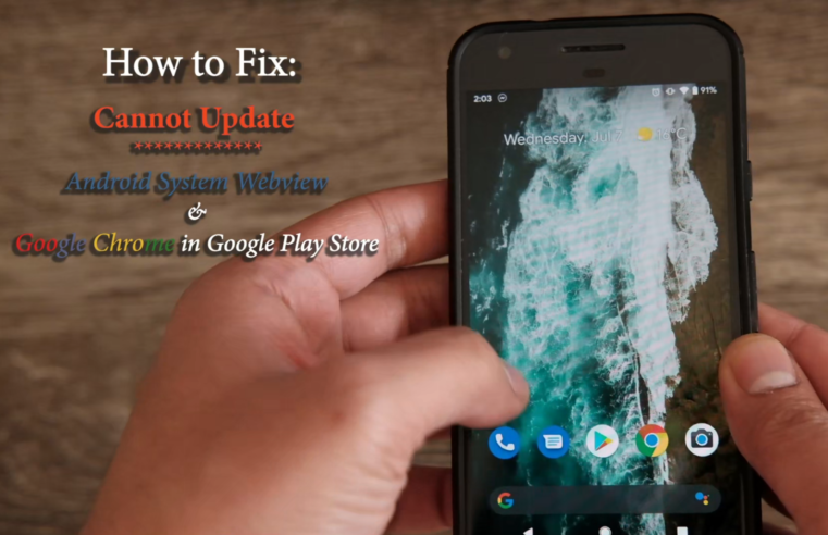 How to update Google Chrome and Android System WebView update on Play Store (Update forever pending issue)